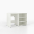 Waschmaschinenschrank mit offenem breiten Regal rechts
