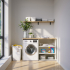 Waschmaschinenschrank mit offenem breiten Regal rechts