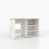 Waschmaschinenschrank mit offenem breiten Regal rechts