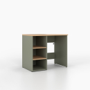 Waschmaschinenschrank mit offenem schmalen Regal links