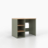 Waschmaschinenschrank mit offenem schmalen Regal links