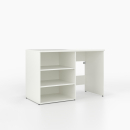 Waschmaschinenschrank mit offenem breiten Regal links
