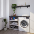 Waschmaschinenschrank mit offenem breiten Regal links