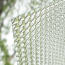 Muster Edelit doppelseitig weiß Ornamentglas Float