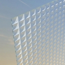 Muster Edelit doppelseitig weiß Ornamentglas Float