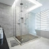 Muster ESG Duschglas ShowerProtect Weißglas