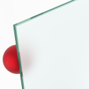 Muster VSG Glas - weiß matt einfach foliert