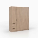 Kleiderschrank | schmal | eine Tür | mit Einlegeböden