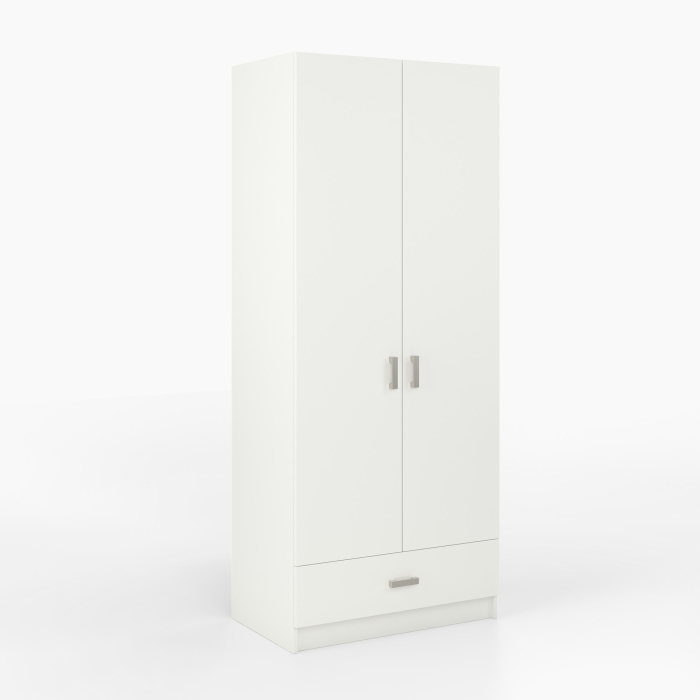 kleiderschrank-breit-zwei-tueren-eine-schublade-kleiderstange-einlegeboeden