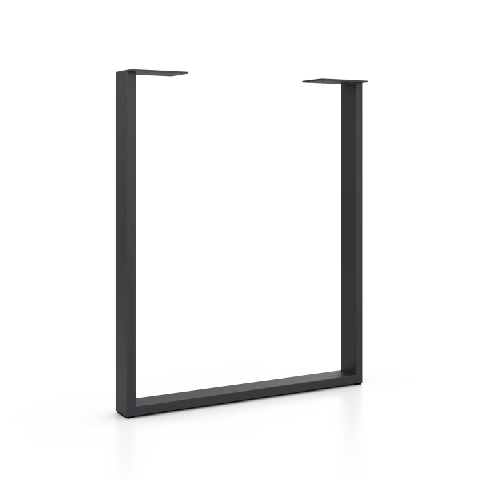 Tischkufe aus Metall 600 x 710 mm, Anthrazit