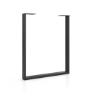 Tischkufe aus Metall 600 x 710 mm, Anthrazit