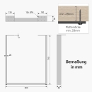 Tischkufe aus Metall 600 x 710 mm, Anthrazit