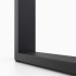 Tischkufe aus Metall 600 x 710 mm, Anthrazit