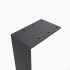 Tischkufe aus Metall 600 x 710 mm, Anthrazit