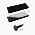 Tischkufe aus Metall 600 x 710 mm, Anthrazit