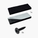 Tischbein aus Metall 720 mm, schräg zulaufend, in 4 Farben