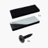 Tischbein aus Metall 720 mm, schräg zulaufend, in 4 Farben