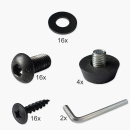 Tischgestell aus Metall in Schwarz, 1492 x 820 x 720 mm