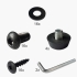Tischgestell aus Metall in Schwarz, 1492 x 820 x 720 mm