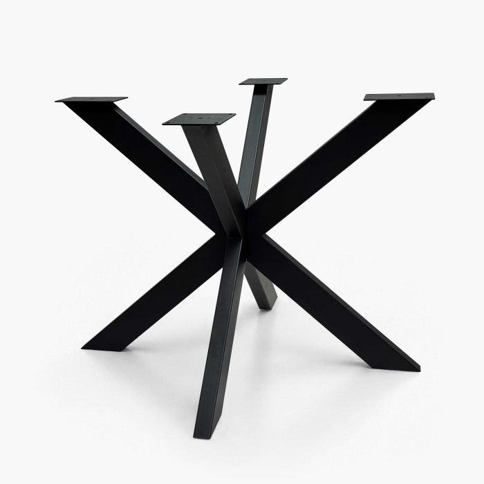 Tischgestell aus Metall in Schwarz, 940 x 940 x 720 mm