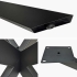 Tischgestell aus Metall in Schwarz, 940 x 940 x 720 mm