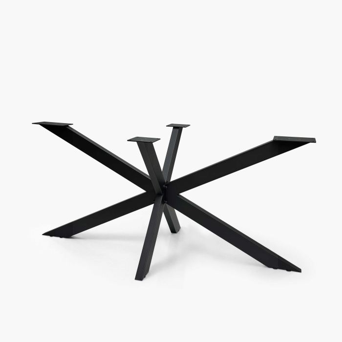 Tischgestell aus Metall in Schwarz, 1590 x 765 x 720 mm