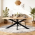Tischgestell aus Metall in Schwarz, 1590 x 765 x 720 mm