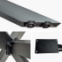 Tischgestell aus Metall in Schwarz, 1590 x 765 x 720 mm