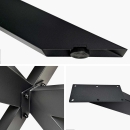 Couchtischgestell aus Metall in schwarz, 980 x 580 x 425 mm