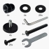 Couchtischgestell aus Metall in schwarz, 980 x 580 x 425 mm