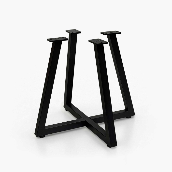 Couchtischgestell aus Metall in schwarz, 500 x 500 x 425 mm