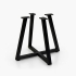 Couchtischgestell aus Metall in schwarz, 500 x 500 x 425 mm
