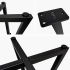 Couchtischgestell aus Metall in schwarz, 500 x 500 x 425 mm