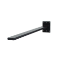 Tischbein schwarz, aus Metall, 715 mm Höhe, schräg zulaufend