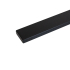 Tischbein schwarz, aus Metall, 715 mm Höhe, schräg zulaufend