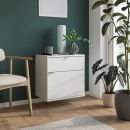 Kommode hängend | niedrig | eine Schublade | eine Tür | variable Einlegeböden