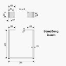 Beistelltisch klein | auf Tischkufen aus Metall in 4 Farben