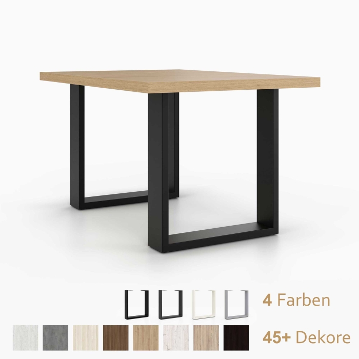Couchtisch | auf Tischkufen aus Metall in 4 Farben