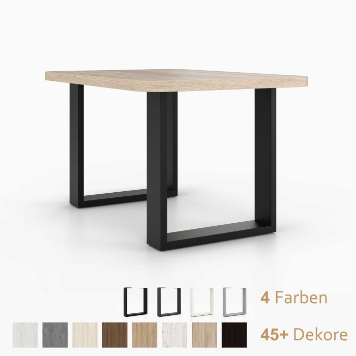 Couchtisch mit abgerundeten Ecken | auf Tischkufen aus...