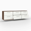 Lowboard hängend | lang | sechs Schubladen