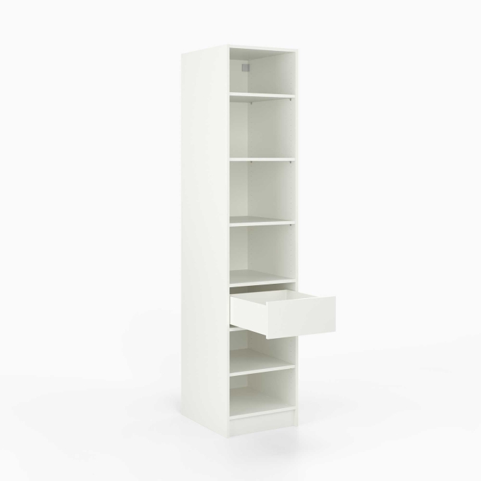 Kleiderschrank offen | schmal | mit einer Mittelschublade...