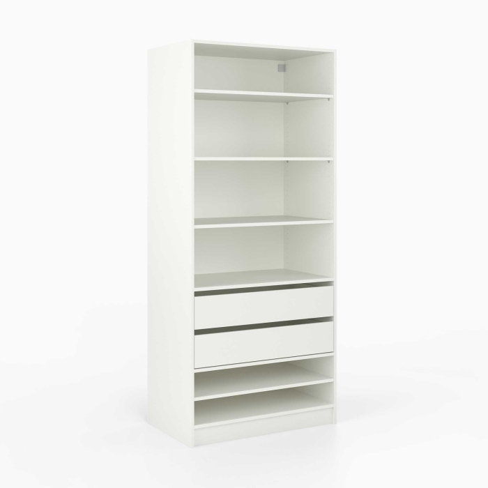 Kleiderschrank offen | breit | mit zwei Mittelschubladen...