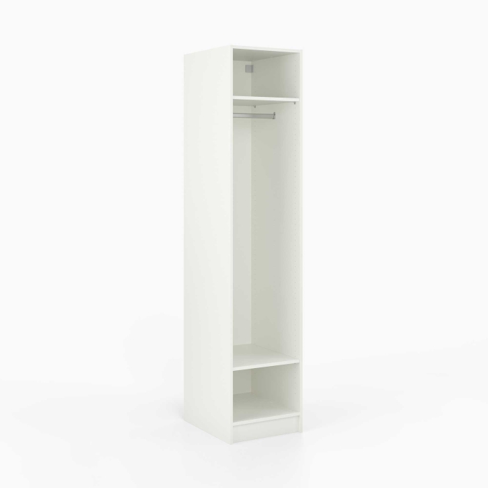 Kleiderschrank offen | schmal | mit Kleiderstange und...