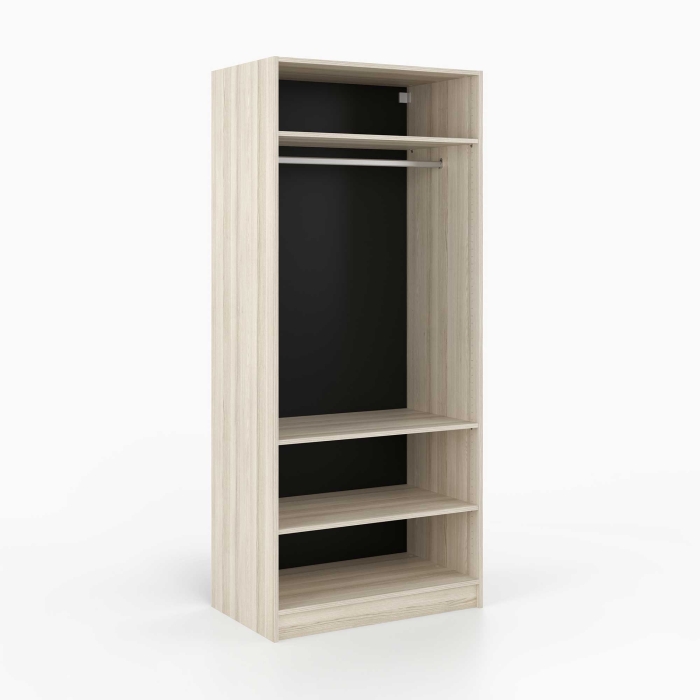 Kleiderschrank offen | breit | eine Kleiderstange und...