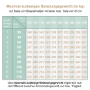 Wandregal | breit | 4x2 Fächer | variable Einlegeböden