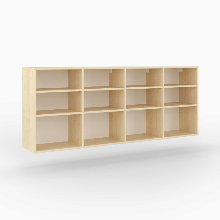 Wandregal | mittelhoch | 4x3 Fächer | variable...