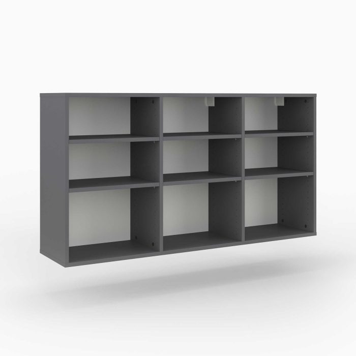 Wandregal | mittelhoch | 3x3 Fächer | variable...