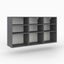 Wandregal | mittelhoch | 3x3 Fächer | variable Einlegeböden
