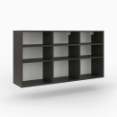 Wandregal | mittelhoch | 3x3 Fächer | variable Einlegeböden