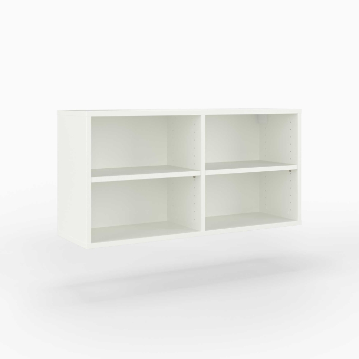 Wandregal | 2x2 Fächer | variable Einlegeböden